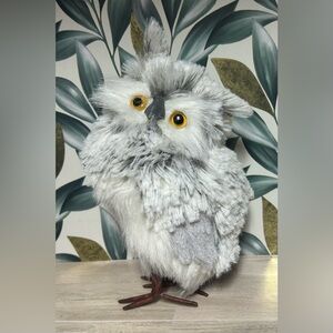 Miniature Standing Plush Owl